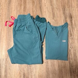 Teal Scrub Set.